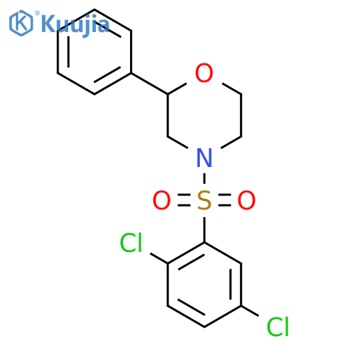 4-(2,5-dichlorobenzenesulfonyl)-2-phenylmorpholine structure