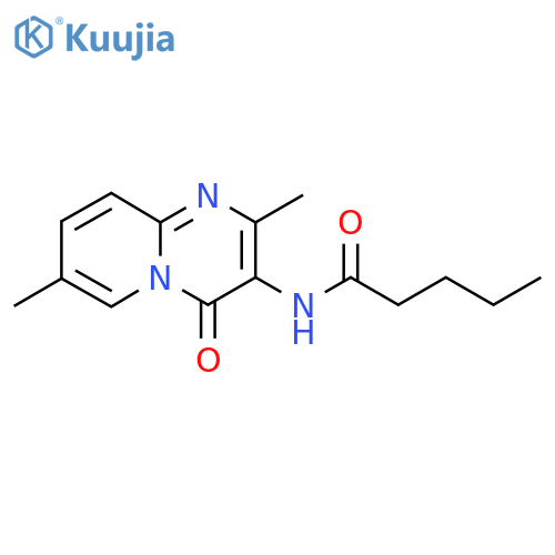 N-{2,7-dimethyl-4-oxo-4H-pyrido1,2-apyrimidin-3-yl}pentanamide structure