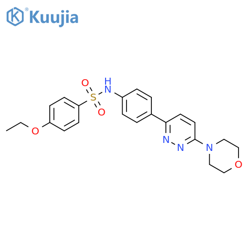 4-ethoxy-N-{4-6-(morpholin-4-yl)pyridazin-3-ylphenyl}benzene-1-sulfonamide structure