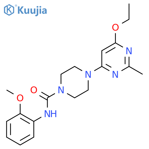 4-(6-ethoxy-2-methylpyrimidin-4-yl)-N-(2-methoxyphenyl)piperazine-1-carboxamide structure