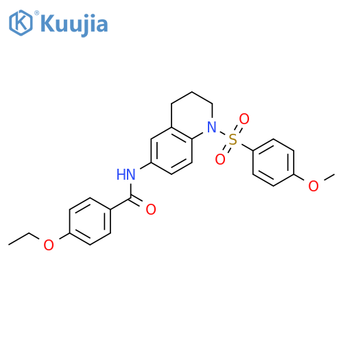 4-ethoxy-N-1-(4-methoxybenzenesulfonyl)-1,2,3,4-tetrahydroquinolin-6-ylbenzamide structure