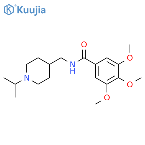 3,4,5-trimethoxy-N-{1-(propan-2-yl)piperidin-4-ylmethyl}benzamide structure