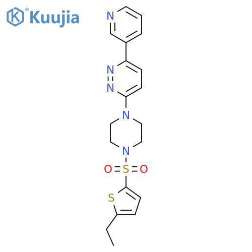 3-{4-(5-ethylthiophen-2-yl)sulfonylpiperazin-1-yl}-6-(pyridin-3-yl)pyridazine structure