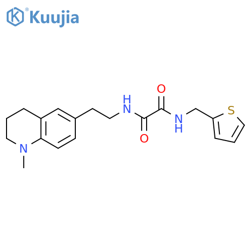 N'-2-(1-methyl-1,2,3,4-tetrahydroquinolin-6-yl)ethyl-N-(thiophen-2-yl)methylethanediamide structure