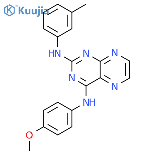 N4-(4-methoxyphenyl)-N2-(3-methylphenyl)pteridine-2,4-diamine structure