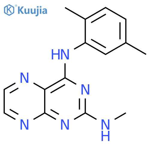 N4-(2,5-dimethylphenyl)-N2-methylpteridine-2,4-diamine structure