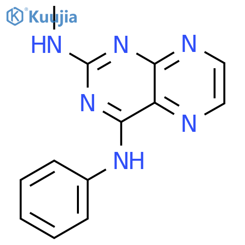 N2-methyl-N4-phenylpteridine-2,4-diamine structure