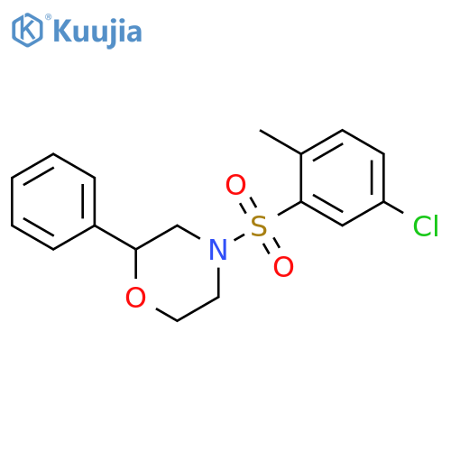 4-(5-chloro-2-methylbenzenesulfonyl)-2-phenylmorpholine structure