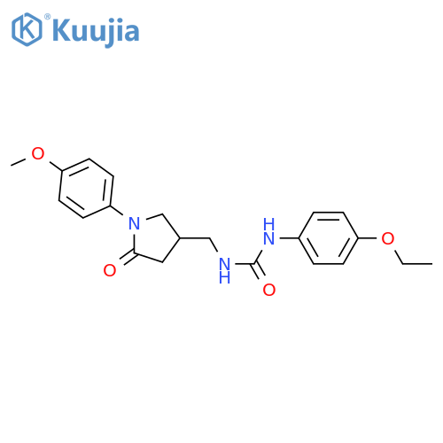 1-(4-ethoxyphenyl)-3-{1-(4-methoxyphenyl)-5-oxopyrrolidin-3-ylmethyl}urea structure