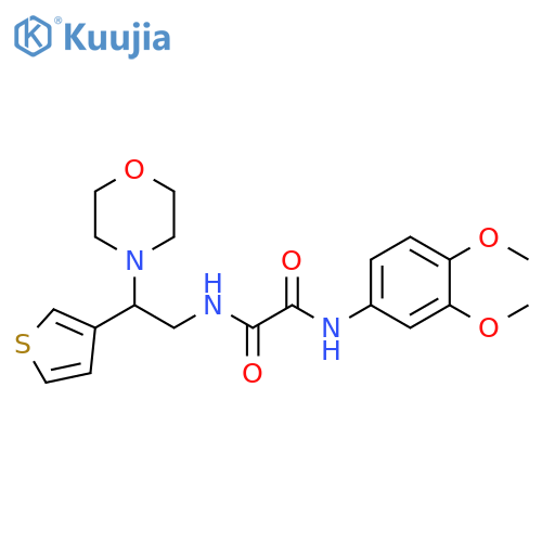 N'-(3,4-dimethoxyphenyl)-N-2-(morpholin-4-yl)-2-(thiophen-3-yl)ethylethanediamide structure