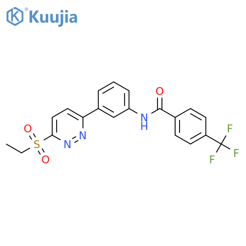 N-{3-6-(ethanesulfonyl)pyridazin-3-ylphenyl}-4-(trifluoromethyl)benzamide structure