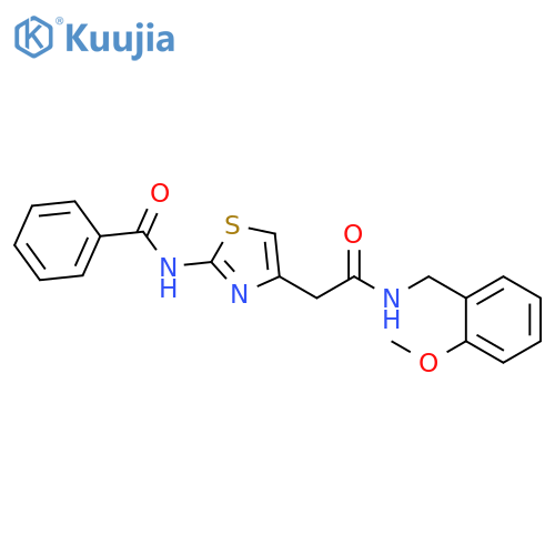 N-4-({(2-methoxyphenyl)methylcarbamoyl}methyl)-1,3-thiazol-2-ylbenzamide structure