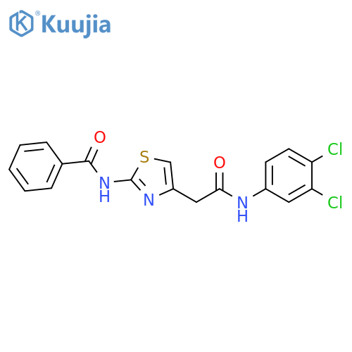 N-(4-{(3,4-dichlorophenyl)carbamoylmethyl}-1,3-thiazol-2-yl)benzamide structure