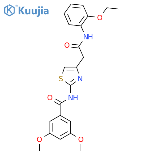 N-(4-{(2-ethoxyphenyl)carbamoylmethyl}-1,3-thiazol-2-yl)-3,5-dimethoxybenzamide structure