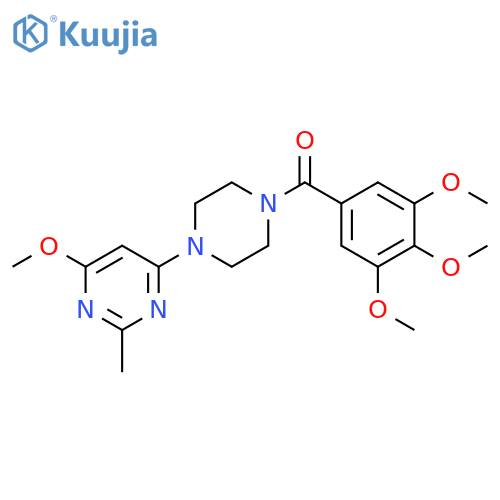 4-methoxy-2-methyl-6-4-(3,4,5-trimethoxybenzoyl)piperazin-1-ylpyrimidine structure