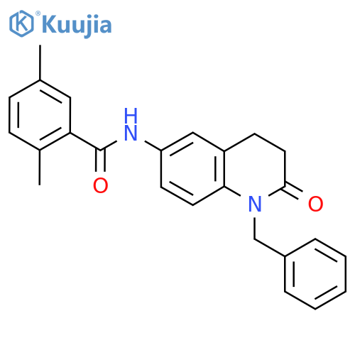 N-(1-benzyl-2-oxo-1,2,3,4-tetrahydroquinolin-6-yl)-2,5-dimethylbenzamide structure