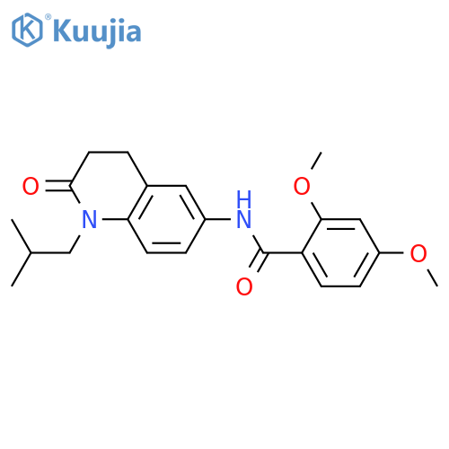2,4-dimethoxy-N-1-(2-methylpropyl)-2-oxo-1,2,3,4-tetrahydroquinolin-6-ylbenzamide structure