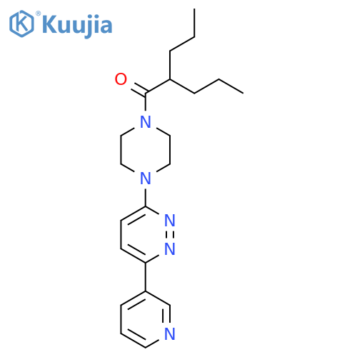 2-propyl-1-{4-6-(pyridin-3-yl)pyridazin-3-ylpiperazin-1-yl}pentan-1-one structure