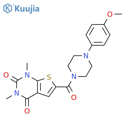 6-4-(4-methoxyphenyl)piperazine-1-carbonyl-1,3-dimethyl-1H,2H,3H,4H-thieno2,3-dpyrimidine-2,4-dione structure