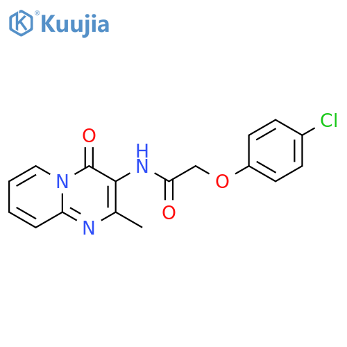 2-(4-chlorophenoxy)-N-{2-methyl-4-oxo-4H-pyrido1,2-apyrimidin-3-yl}acetamide structure