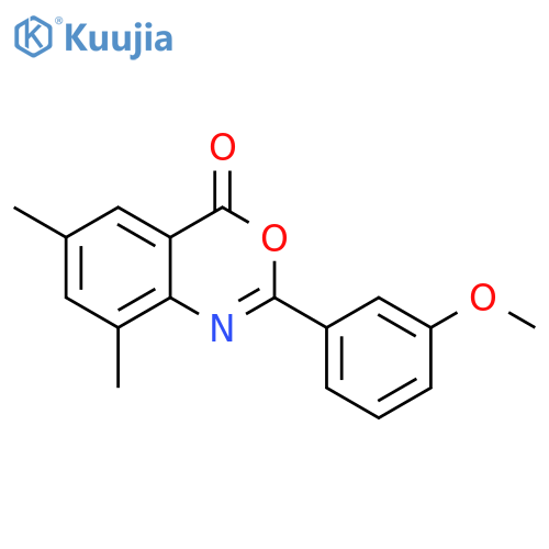 2-(3-methoxyphenyl)-6,8-dimethyl-4H-3,1-benzoxazin-4-one structure