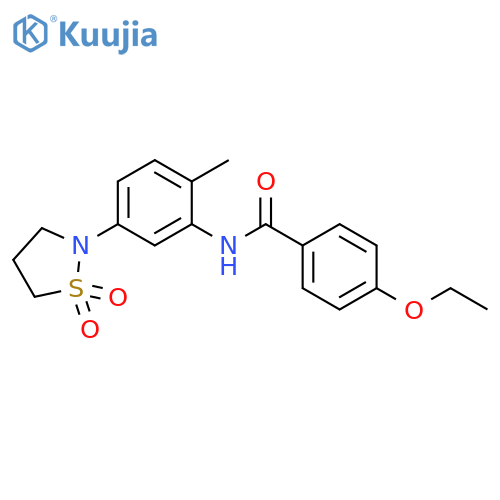 N-5-(1,1-dioxo-1lambda6,2-thiazolidin-2-yl)-2-methylphenyl-4-ethoxybenzamide structure