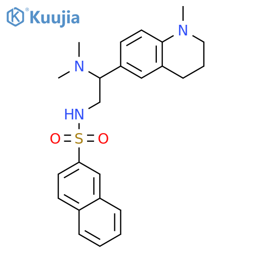 N-2-(dimethylamino)-2-(1-methyl-1,2,3,4-tetrahydroquinolin-6-yl)ethylnaphthalene-2-sulfonamide structure