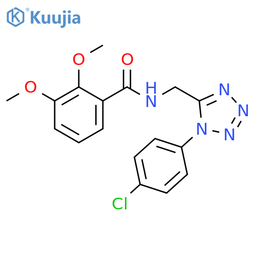 N-{1-(4-chlorophenyl)-1H-1,2,3,4-tetrazol-5-ylmethyl}-2,3-dimethoxybenzamide structure