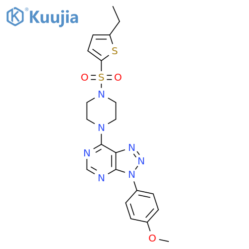 1-(5-ethylthiophen-2-yl)sulfonyl-4-3-(4-methoxyphenyl)-3H-1,2,3triazolo4,5-dpyrimidin-7-ylpiperazine structure