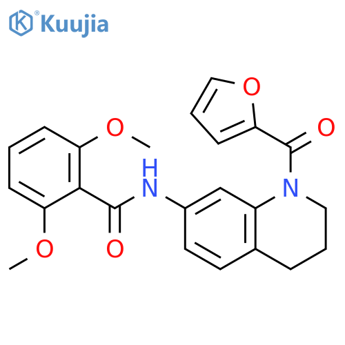 N-1-(furan-2-carbonyl)-1,2,3,4-tetrahydroquinolin-7-yl-2,6-dimethoxybenzamide structure