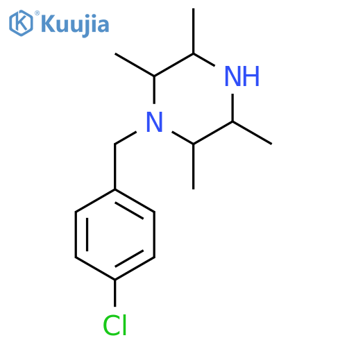 PIPERAZINE, 1-[(4-CHLOROPHENYL)METHYL]-2,3,5,6-TETRAMETHYL- structure