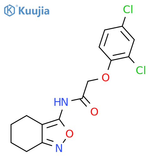 2-(2,4-dichlorophenoxy)-N-(4,5,6,7-tetrahydro-2,1-benzoxazol-3-yl)acetamide structure