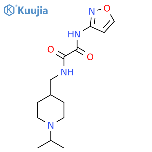 N-(1,2-oxazol-3-yl)-N'-{1-(propan-2-yl)piperidin-4-ylmethyl}ethanediamide structure