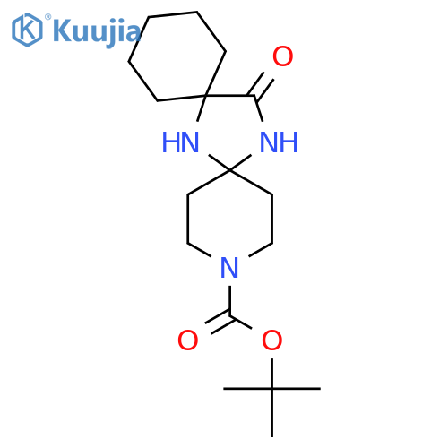 14-Oxo-3,7,15-triazadispiro[5.1.5.2]pentadecane-3-carboxylic acid tert-butyl ester structure