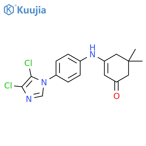 3-4-(4,5-Dichloro-1H-imidazol-1-yl)anilino-5,5-dimethyl-2-cyclohexen-1-one structure