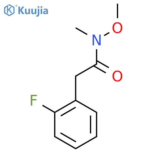 2-(2-Fluorophenyl)-N-methoxy-N-methylacetamide structure