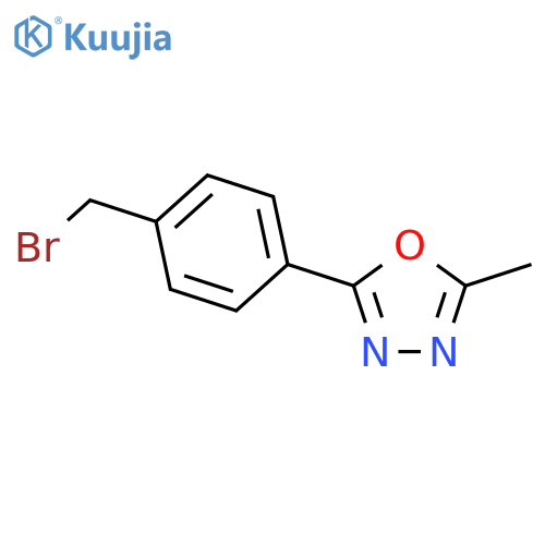 2-[4-(Bromomethyl)phenyl]-5-methyl-1，3，4-oxadiazole structure