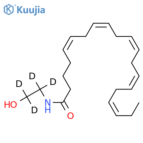 (5z,8z,11z,14z,17z)-n-[2-hydroxy(2h4)ethyl]-5,8,11,14,17-icosapentaenamide structure