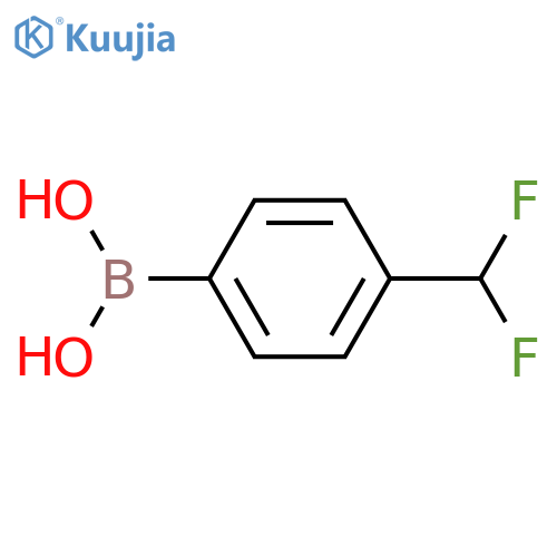 [4-(difluoromethyl)phenyl]boronic acid structure