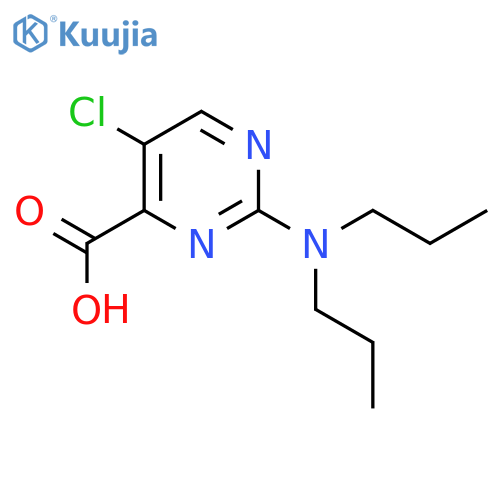 5-chloro-2-(dipropylamino)pyrimidine-4-carboxylic acid structure