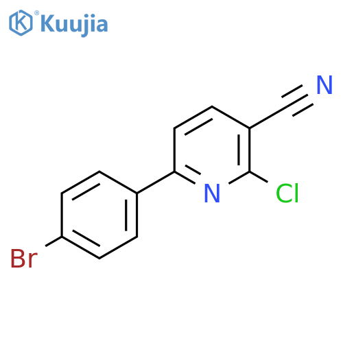 6-(4-Bromophenyl)-2-chloropyridine-3-carbonitrile structure