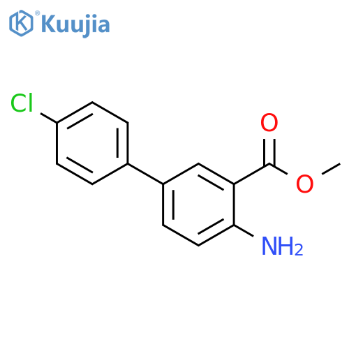 methyl 4-amino-4'-chloro-1,1'-biphenyl-3-carboxylate structure