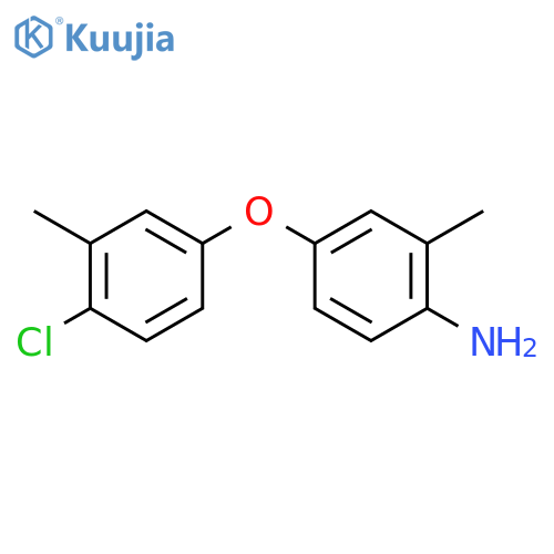 4-(4-Chloro-3-methylphenoxy)-2-methylphenylamine structure
