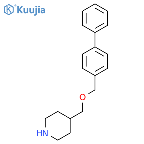 4-(1,1'-Biphenyl-4-ylmethoxy)methylpiperidine structure