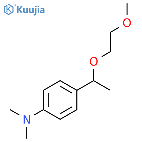 Benzenamine, 4-[1-(2-methoxyethoxy)ethyl]-N,N-dimethyl- structure