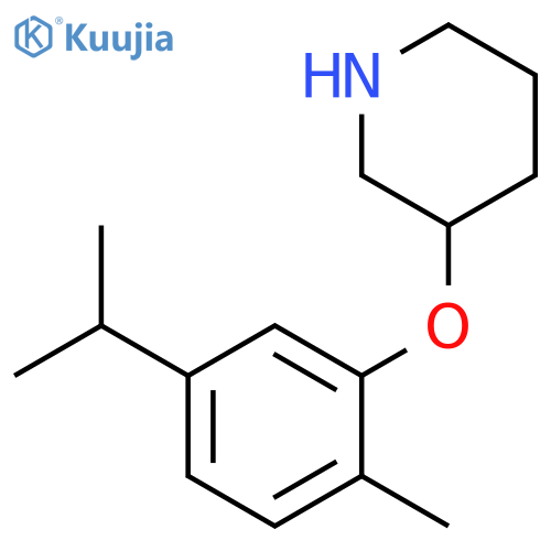 3-(5-Isopropyl-2-methylphenoxy)piperidine structure