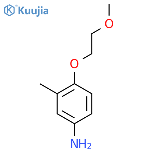 4-(2-Methoxyethoxy)-3-methylaniline structure
