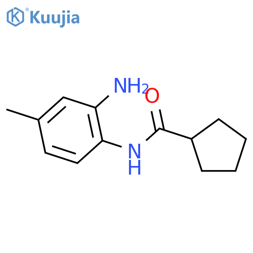 N-(2-Amino-4-methylphenyl)cyclopentanecarboxamide structure