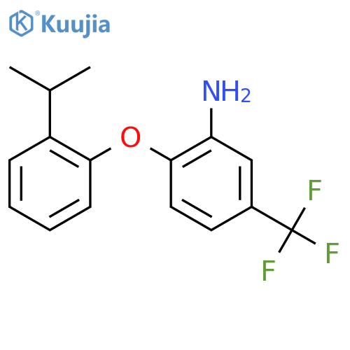 2-(2-Isopropylphenoxy)-5-(trifluoromethyl)aniline structure