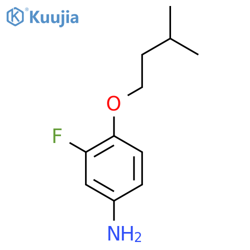 3-fluoro-4-(3-methylbutoxy)aniline structure